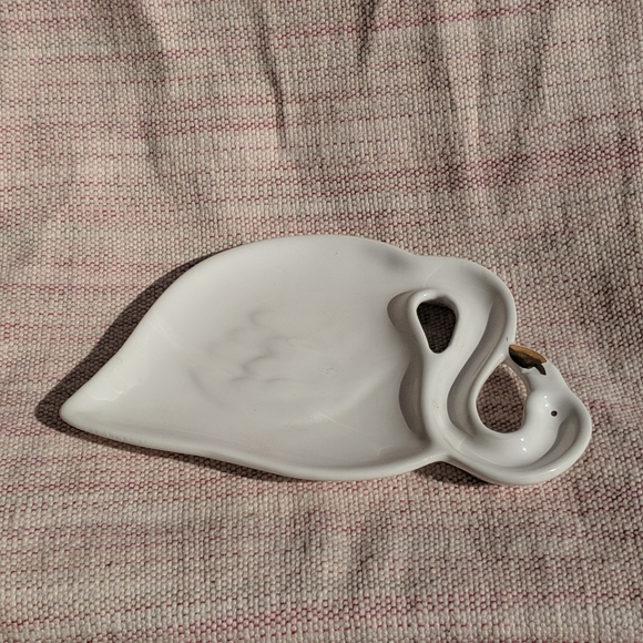 Catchall Flamingo Dish White Gold - Picture 3 of 7